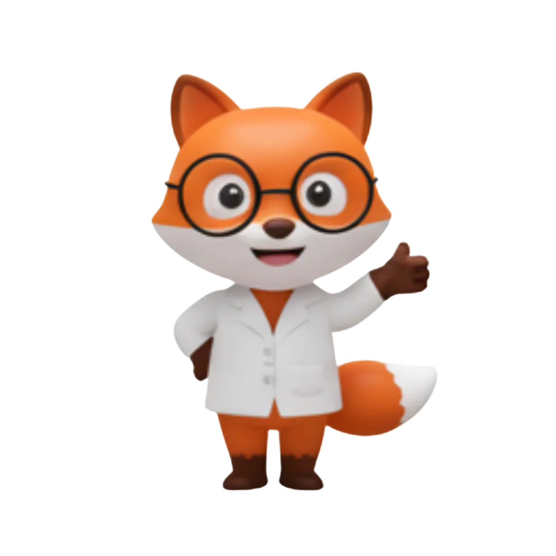 Vos-mascotte van Leerjaartoets